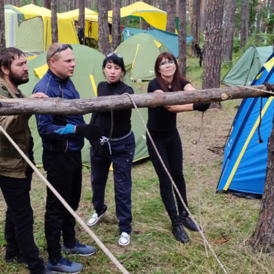 Подготовка к Чемпионату России по спорту слепых (спортивный туризм)