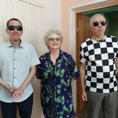 Председатель ЧООО ВОС Александр Рожков принял участие в открытии городского шахматно-шашечного турнира