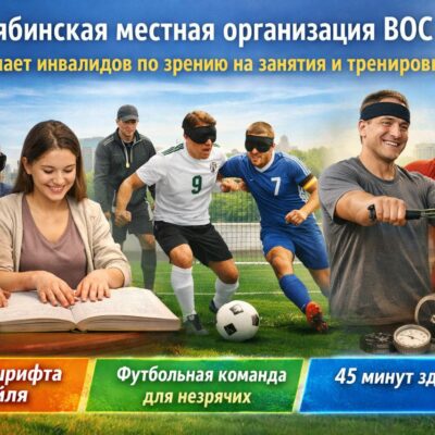Челябинская местная организация ВОС приглашает инвалидов по зрению на новые занятия и тренировки