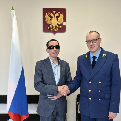 Состоялась рабочая встреча председателя ЧООО ВОС Александра Рожкова с прокурором Центрального района города Челябинска