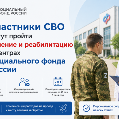 Участники СВО могут пройти лечение и реабилитацию в центрах Социального фонда России
